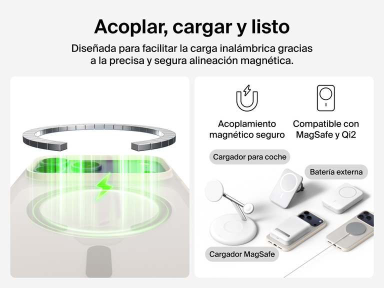 Close-up of Belkin SheerForce Grip Series Case for iPhone 17 with textured edges for secure, comfortable handling.