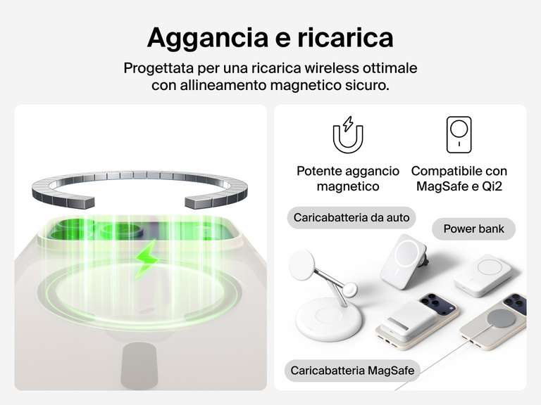 Close-up of Belkin SheerForce Grip Series Case for iPhone 17 with textured edges for secure, comfortable handling.