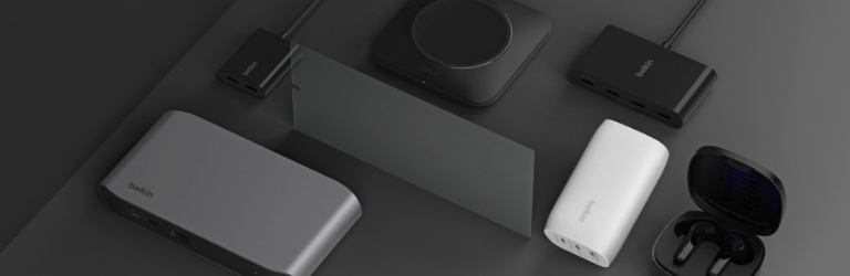 Des accessoires Belkin pour le Samsung Galaxy S24 (protections d'écran, adaptateurs, chargeurs, etc.).