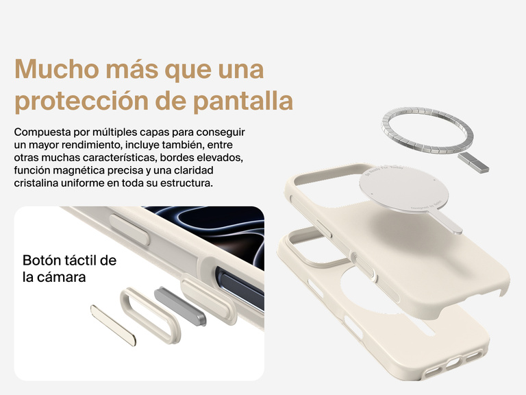 La funda SheerForce Protect Series de Belkin para iPhone 17 es compatible con MagSafe y Qi2 para proporcionar un potente acoplamiento magn&eacute;tico con cargadores y otros accesorios.