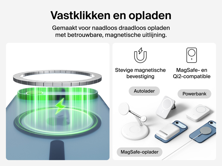 Close-up of Belkin SheerForce Grip Series Case for iPhone 17 with textured edges for secure, comfortable handling.