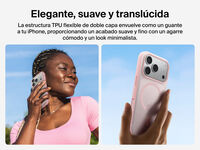 Belkin SheerForce Grip Series Case for iPhone 17 with slim translucent design and soft-touch finish for a comfortable grip.