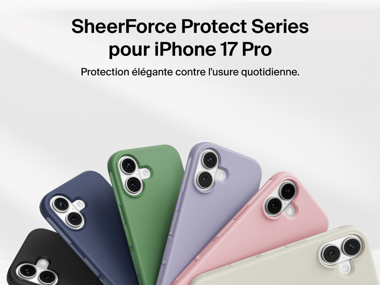 Coque de protection Belkin ScreenForce Protect Series pour iPhone 17 conçue pour être fine, durable et fiable, tous les jours.