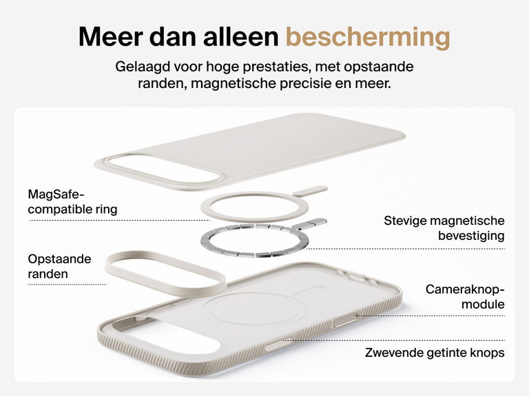 Belkin SheerForce Grip Series Case for iPhone 17 supports MagSafe and Qi2 wireless charging with strong magnetic alignment.