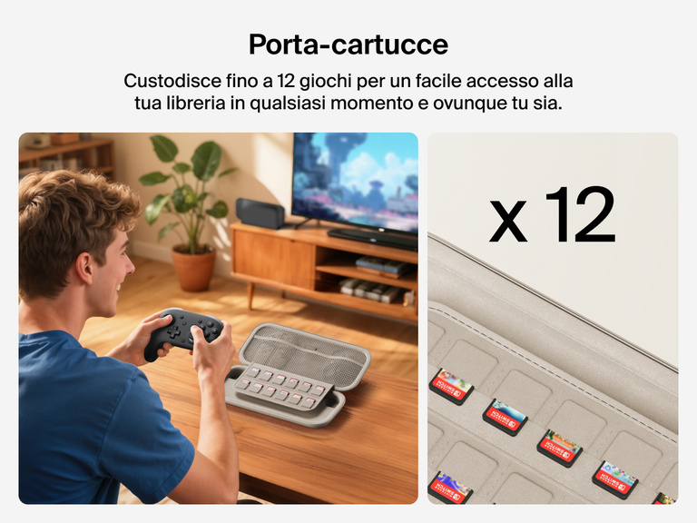 Illustrazione del supporto di ricarica magnetica compatto 3 in 1 BoostCharge Belkin che ricarica un iPhone tramite l'allineamento magnetico, mettendo in evidenza l'angolazione regolabile di 65°, la compatibilità con l'uso di custodie con spessore fino a 5 mm, e le capacità di ricarica rapida Qi2.