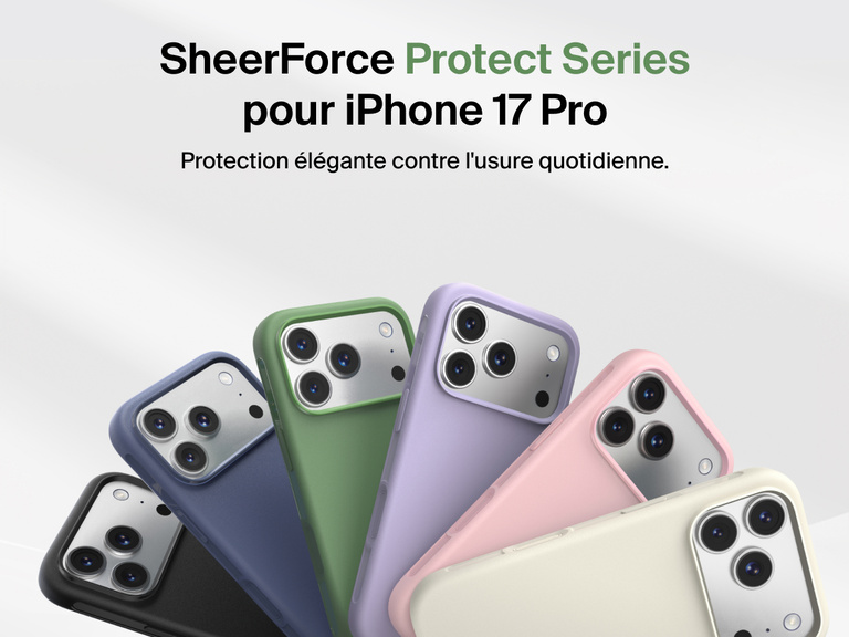 Coque de protection Belkin ScreenForce Protect Series pour iPhone 17 con&ccedil;ue pour &ecirc;tre fine, durable et fiable, tous les jours.