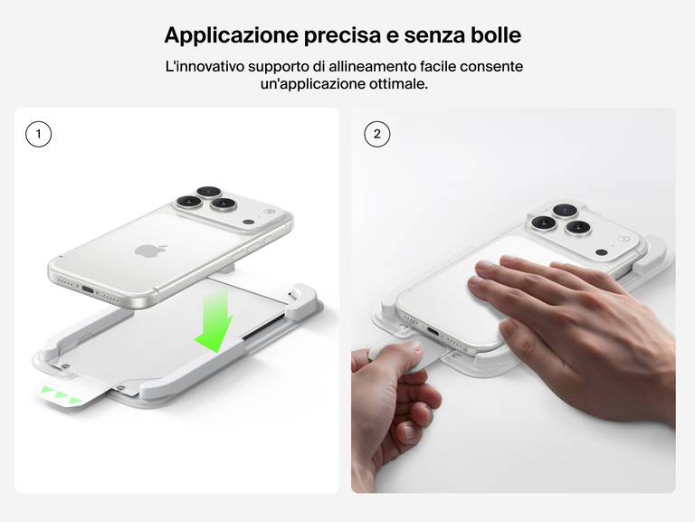 Belkin ScreenForce InvisiGlass Screen Protector with precise, bubble-free installation using easy alignment tray.