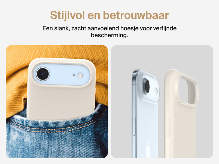 Belkin ScreenForce Protect-hoesje met aanraakgevoelige cameraknop en een meerlaags design voor magnetische precisie en duurzame bescherming van je iPhone 17.
