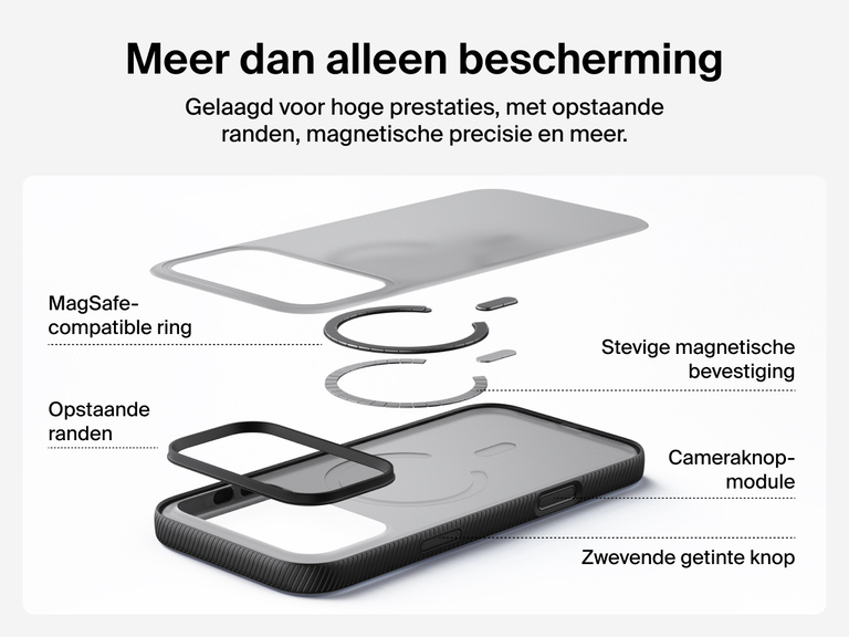 Belkin SheerForce Grip Series Case for iPhone 17 supports MagSafe and Qi2 wireless charging with strong magnetic alignment.