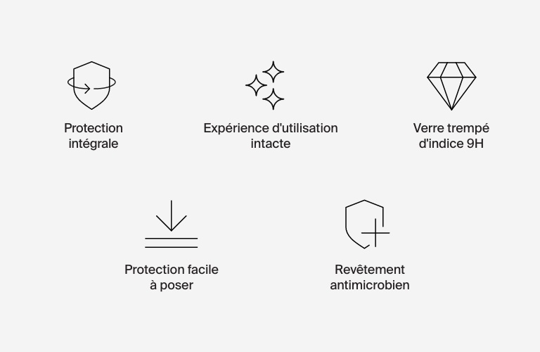 Protection d'&eacute;cran 2-en-1 TemperedCurve antimicrobienne et coque pour Apple&nbsp;Watch&nbsp;Ultra (tous mod&egrave;les)