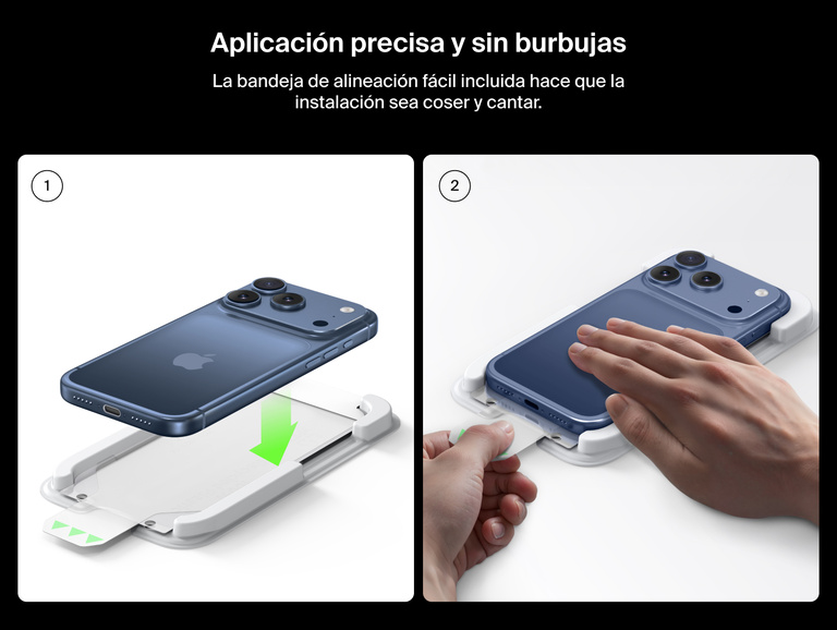 Belkin ScreenForce UltraGlass 2 Screen Protector includes an Easy Align tray for precise, bubble-free installation on iPhone.