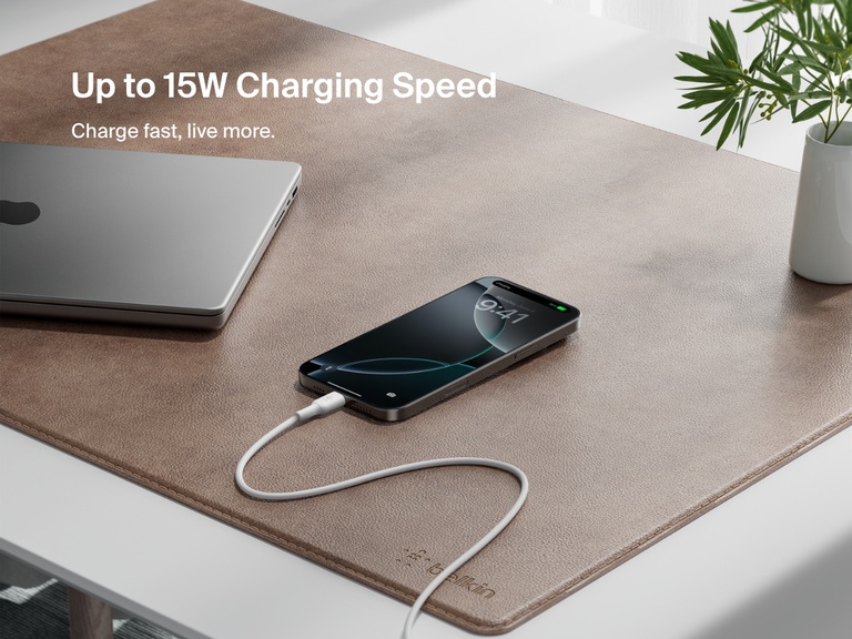 Belkin BoostCharge Pro braided USB-C to dual USB-C cable enables clutter-free charging of two devices from a single cable, compared side by side with traditional multi-cable setups.