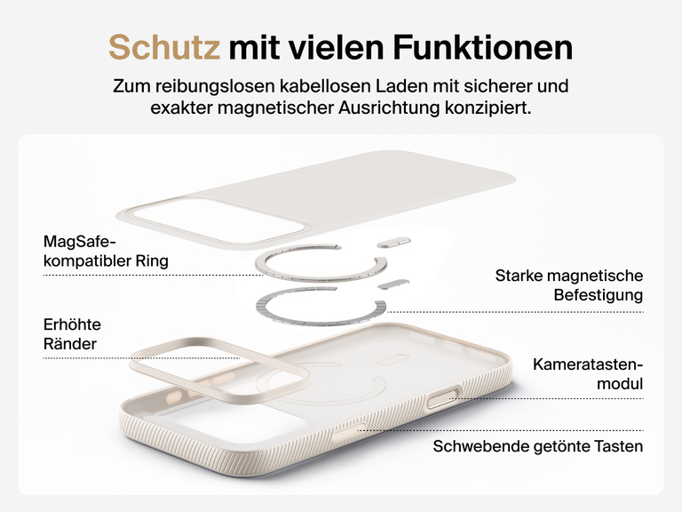 Belkin SheerForce Grip Series Case for iPhone 17 supports MagSafe and Qi2 wireless charging with strong magnetic alignment.