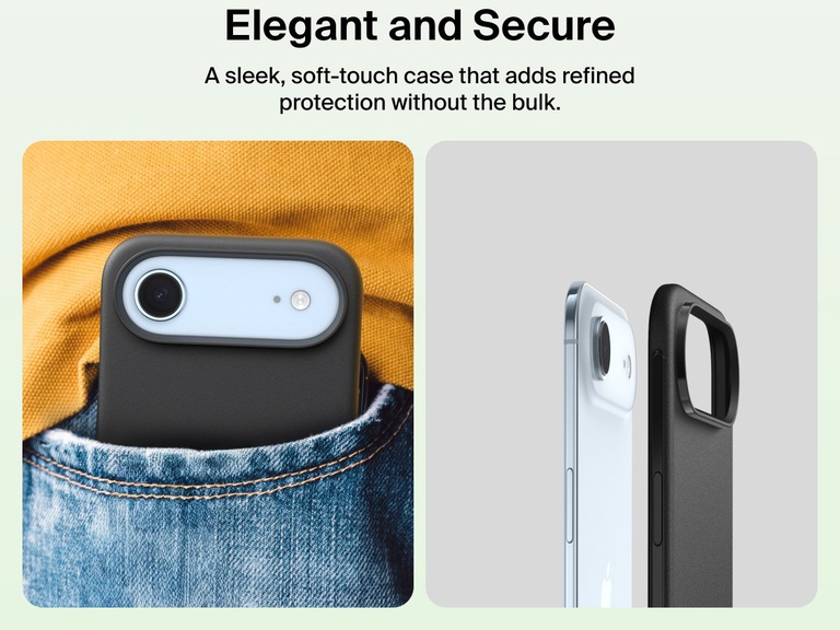 Belkin ScreenForce Protect Series Case for iPhone 17 offering a slim, soft-touch design that provides durable protection without bulk.