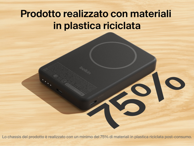 one line of seo optimized ada compliant alt text for the attached image of Slim Magnetic Power Bank 10K with Qi2