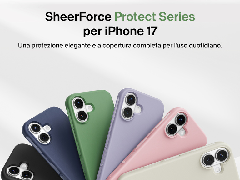 La custodia Belkin SheerForce Protect Series per iPhone 17 offre una copertura durevole e compatta e una protezione quotidiana per il tuo dispositivo.