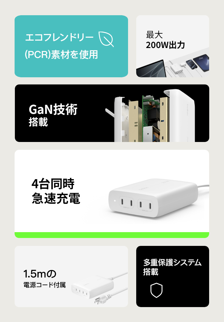 Fast charge 4 devices at once.