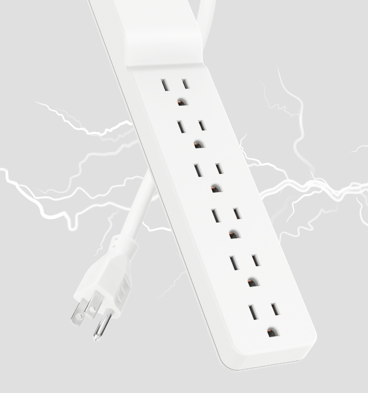 Safeguard your electronics against surges and spikes. 