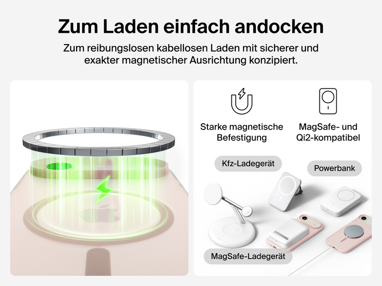 Close-up of Belkin SheerForce Grip Series Case for iPhone 17 with textured edges for secure, comfortable handling.