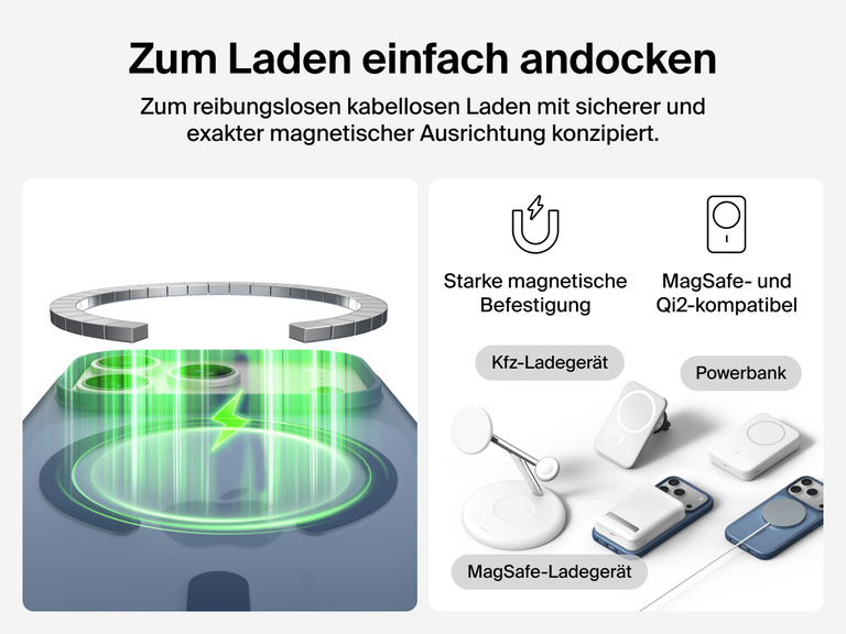 Close-up of Belkin SheerForce Grip Series Case for iPhone 17 with textured edges for secure, comfortable handling.