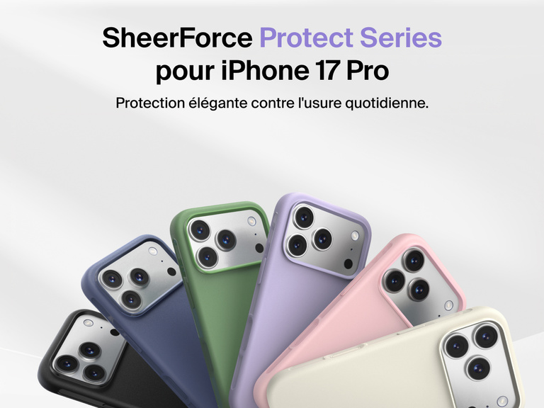 Coque de protection Belkin ScreenForce Protect Series pour iPhone 17 con&ccedil;ue pour &ecirc;tre fine, durable et fiable, tous les jours.