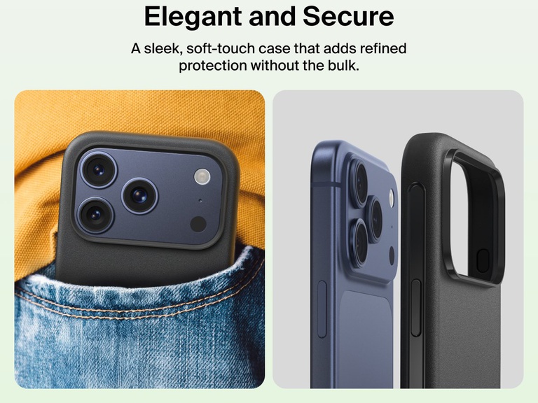 Belkin ScreenForce Protect Series Case for iPhone 17 offering a slim, soft-touch design that provides durable protection without bulk.