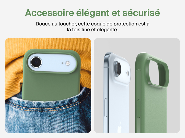 Coque de protection Belkin ScreenForce Protect&nbsp;Series pour iPhone&nbsp;17 avec bouton de contr&ocirc;le r&eacute;actif pour l'appareil photo et design en couches pour une protection durable, pr&eacute;cise et magn&eacute;tique.