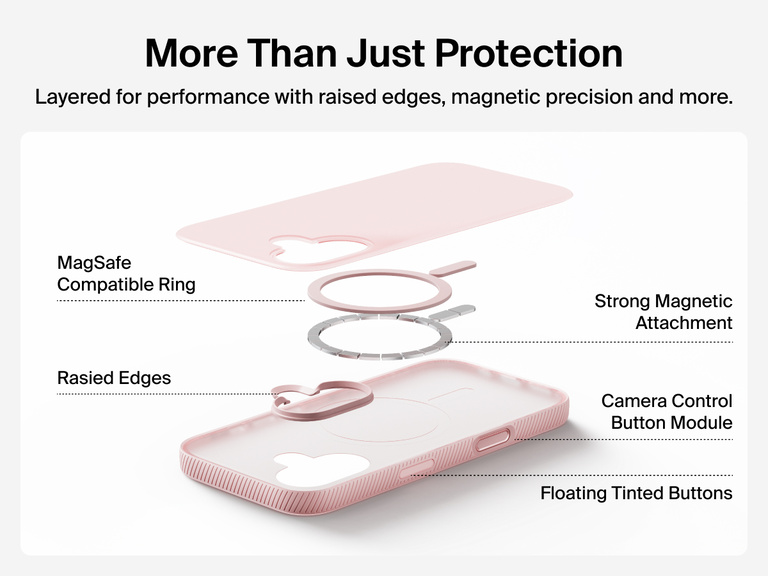 Belkin SheerForce Grip Series Case for iPhone 17 supports MagSafe and Qi2 wireless charging with strong magnetic alignment.
