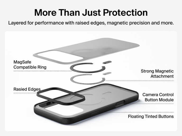 Belkin SheerForce Grip Series Case for iPhone 17 supports MagSafe and Qi2 wireless charging with strong magnetic alignment.