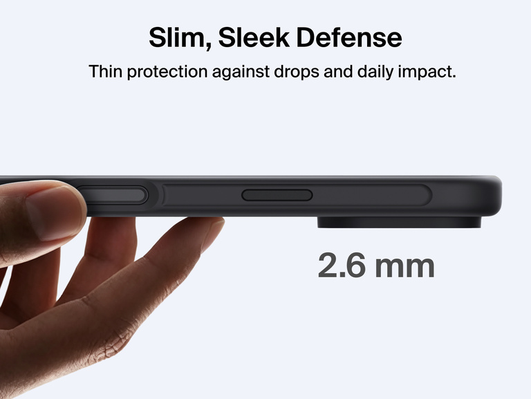 Belkin Protect Series Case for iPhone 18 features a slim 2.6 mm profile designed to protect against drops and everyday impacts.