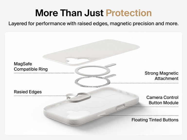 Belkin SheerForce Grip Series Case for iPhone 17 supports MagSafe and Qi2 wireless charging with strong magnetic alignment.