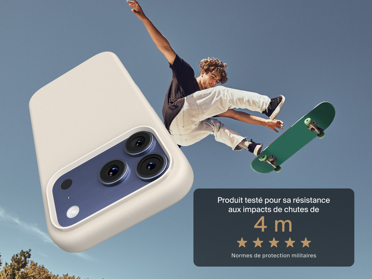 Coque de protection Belkin ScreenForce Protect Series pour iPhone 17 con&ccedil;ue pour &ecirc;tre fine, durable et fiable, tous les jours.