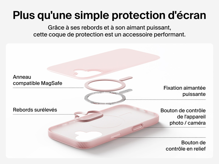 Belkin SheerForce Grip Series Case for iPhone 17 supports MagSafe and Qi2 wireless charging with strong magnetic alignment.