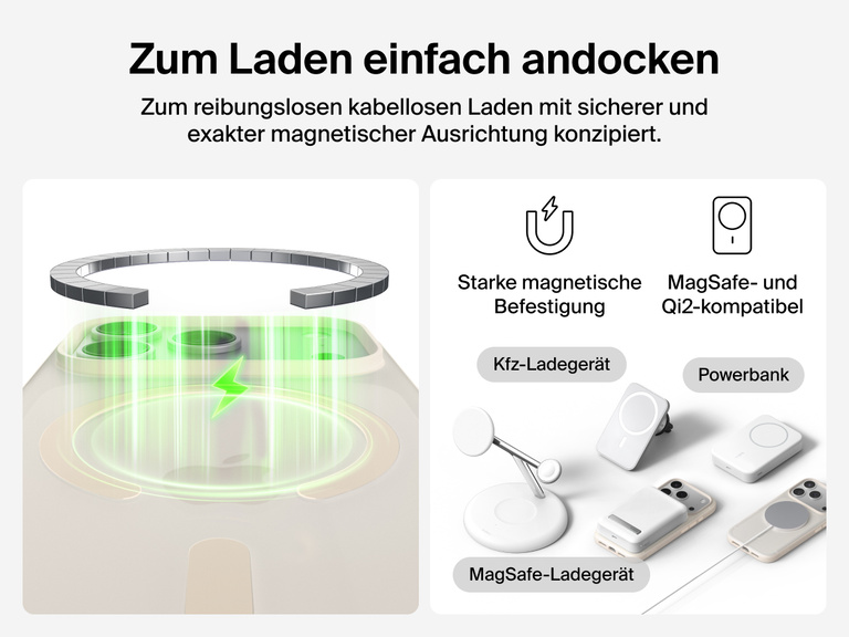 Close-up of Belkin SheerForce Grip Series Case for iPhone 17 with textured edges for secure, comfortable handling.