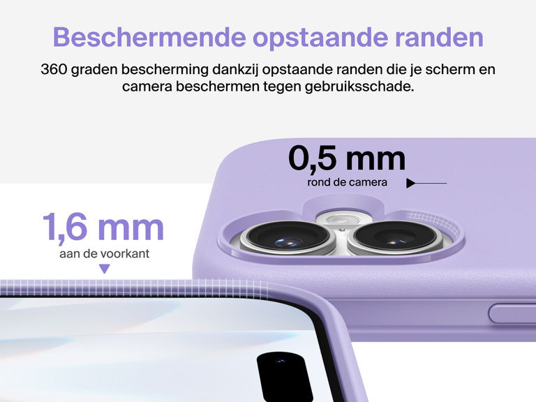 Belkin ScreenForce Protect-hoesje voor de iPhone 17, met opstaande randen en valbescherming conform militaire normen, tot 4 m.