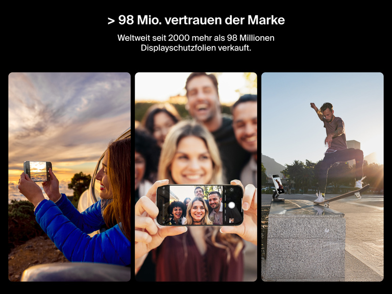 Belkin ScreenForce UltraGlass 2 Screen Protector trusted by over 81 million users worldwide for reliable iPhone screen protection.