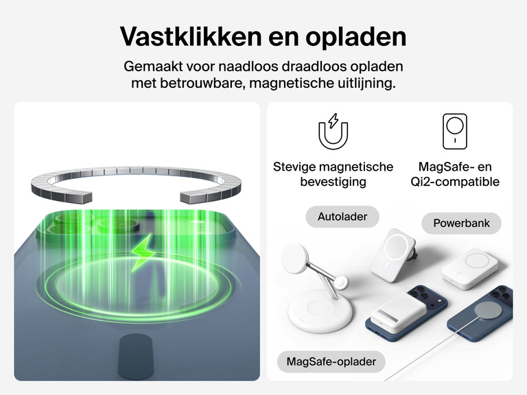 Close-up of Belkin SheerForce Grip Series Case for iPhone 17 with textured edges for secure, comfortable handling.