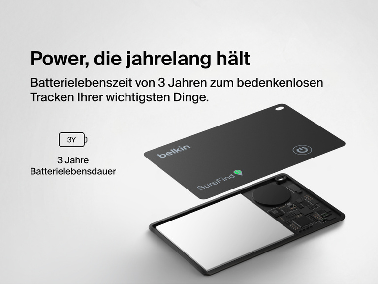 Auf Smartphone-Bildschirmen werden Signale unbekannter Tracker gezeigt, die helfen, unbekannte Trackingger&auml;te zu erkennen und zu orten, die von einer Person mitgenommen werden.