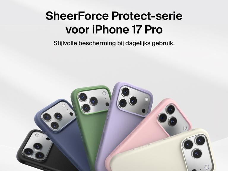Dun en duurzaam Belkin ScreenForce Protect-hoesje voor dagelijkse bescherming van je iPhone 17.
