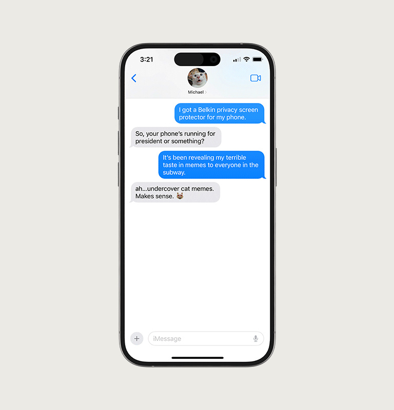 TemperedGlass Privacy Treated Screen Protector for iPhone 15/14/13/12 Series