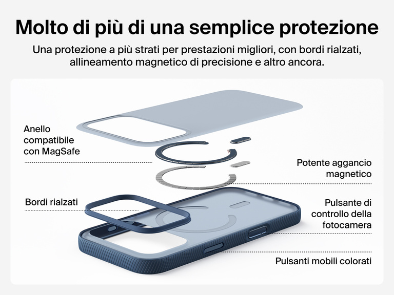 Belkin SheerForce Grip Series Case for iPhone 17 supports MagSafe and Qi2 wireless charging with strong magnetic alignment.