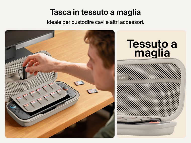 Il supporto di ricarica magnetica compatto 3 in 1 BoostCharge Belkin viene mostrato mentre ricarica rapidamente un Apple Watch. In risalto il modulo certificato MFi, la compatibilità con tutti i modelli e la ricarica dallo 0 all'80% in 45 minuti dei modelli Series 7 e successivi.