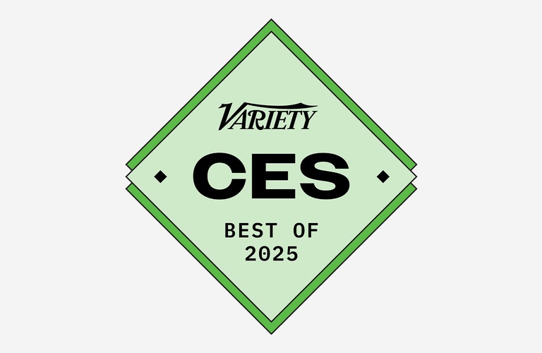 Variety's 'Best of CES 2025' award badge in a green diamond shape.