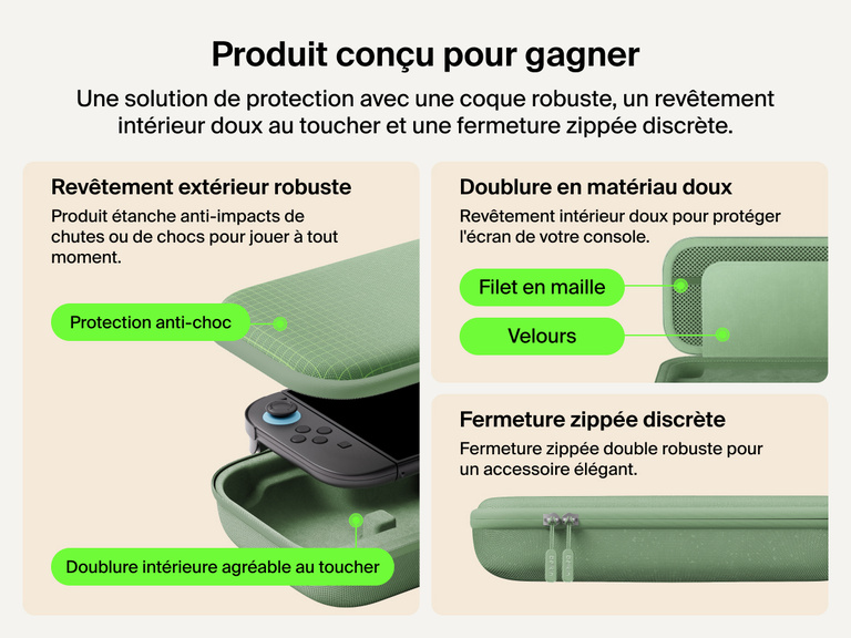 Image d'un socle de recharge 3-en-1 aimanté et compacte rechargeant rapidement une Apple Watch et qui met en avant son module de recharge certifié MFi, sa compatibilité avec tous les modèles de l'Apple Watch et sa fonction de recharge de zéro à 80 % en 45 minutes de l'Apple Watch Séries 7 (ou version ultérieure).