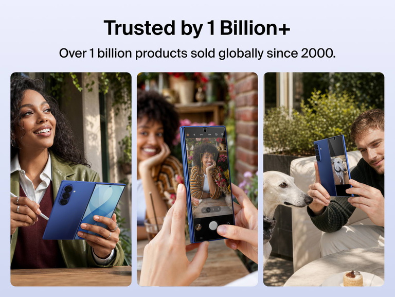 Belkin Titan SmartShield Anti-Reflective Screen Protector for Samsung Galaxy Z 8 trusted by over 1 billion products sold worldwide and designed for everyday protection.
