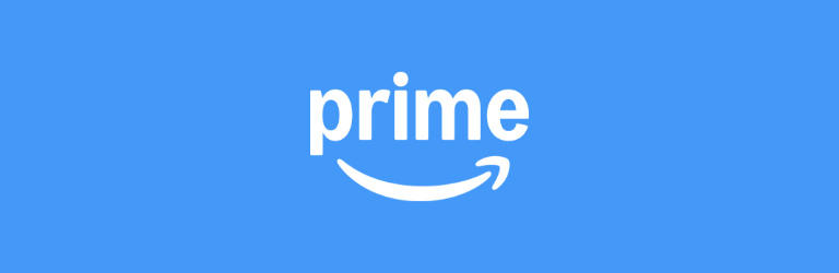 Blue background with white text that reads: 'Buy with Prime. Shop Belkin favorites with Amazon Prime. Get fast, free shipping on chargers, cables, and more—conveniently delivered with your Amazon Prime benefits. Upgrade your tech essentials today!