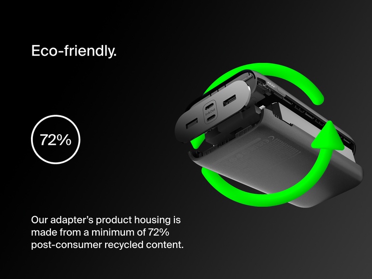 Belkin BoostCharge Power Bank 10K with Display is shown compatible with iPhone, iPad, AirPods, Android phones like Galaxy and Pixel, and other USB-C devices including tablets and gaming consoles.