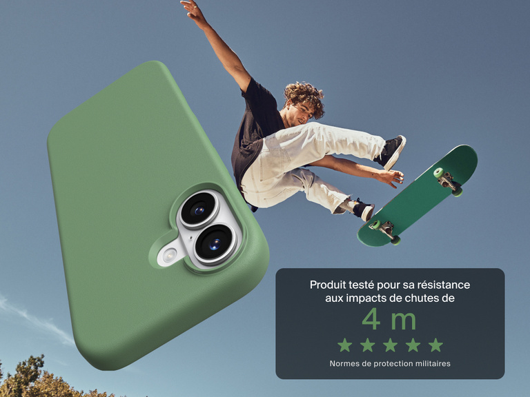 Coque de protection Belkin ScreenForce Protect Series pour iPhone 17 con&ccedil;ue pour &ecirc;tre fine, durable et fiable, tous les jours.