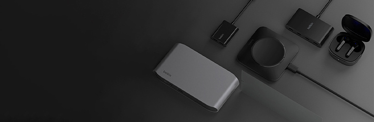 Samsung Galaxy S24 Accessories with screen protector, adapter and charger from Belkin.