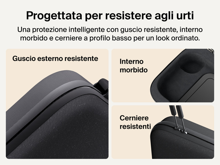 Belkin Gaming Charging Case Pro for Nintendo Switch 2 shown with tough outer shell, soft protective interior, and heavy-duty low-profile zippers for durable travel protection.